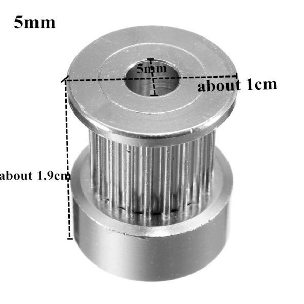 GT2 PULLEY 5MM 20 TEETH