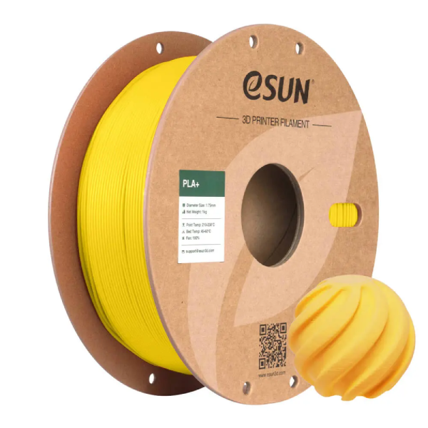 eSUN PLA+ Filament (Yellow)
